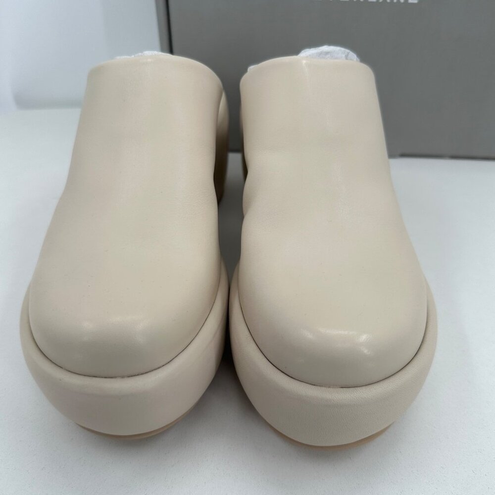 Everlane The Puffa Clog in Parchment Leather sz 9.5 Women's Platform Sip-on Mule - Picture 3 of 6